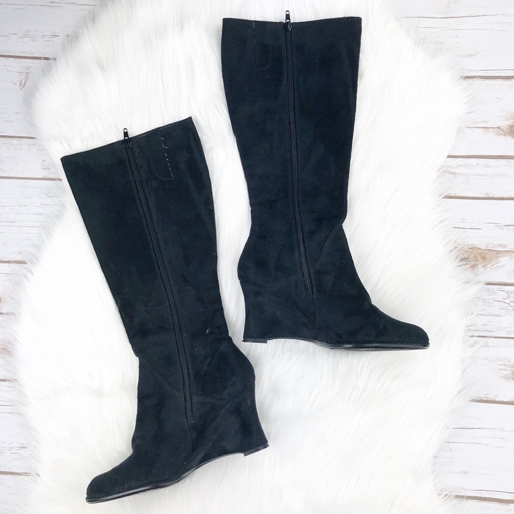 Black Suede Boots - Picture 4 of 8